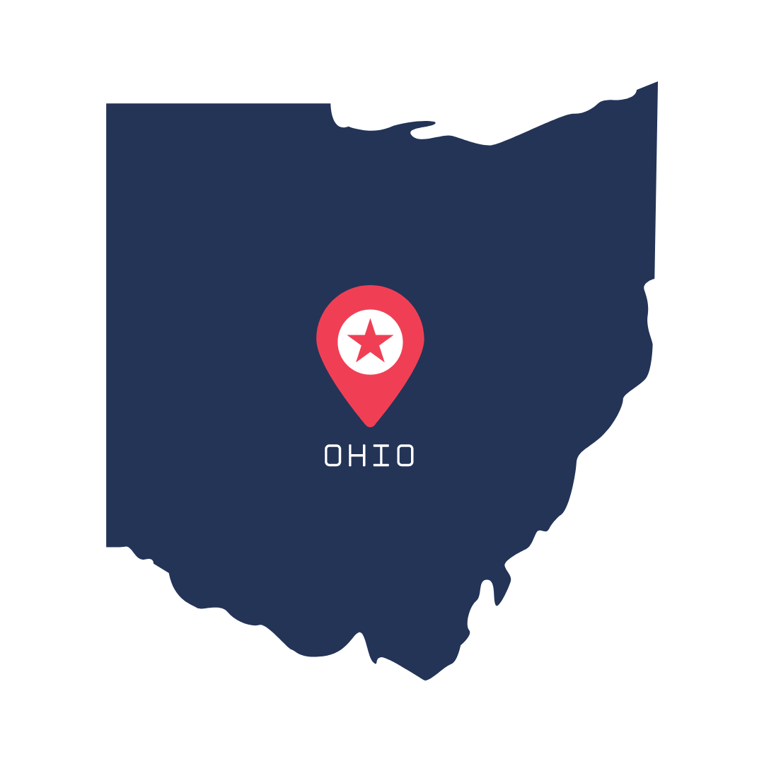 State outline of Ohio